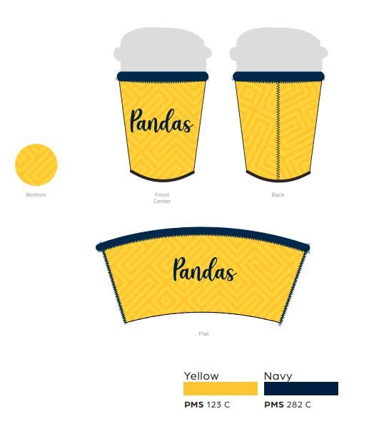 Panda Medium Drink Sleeve