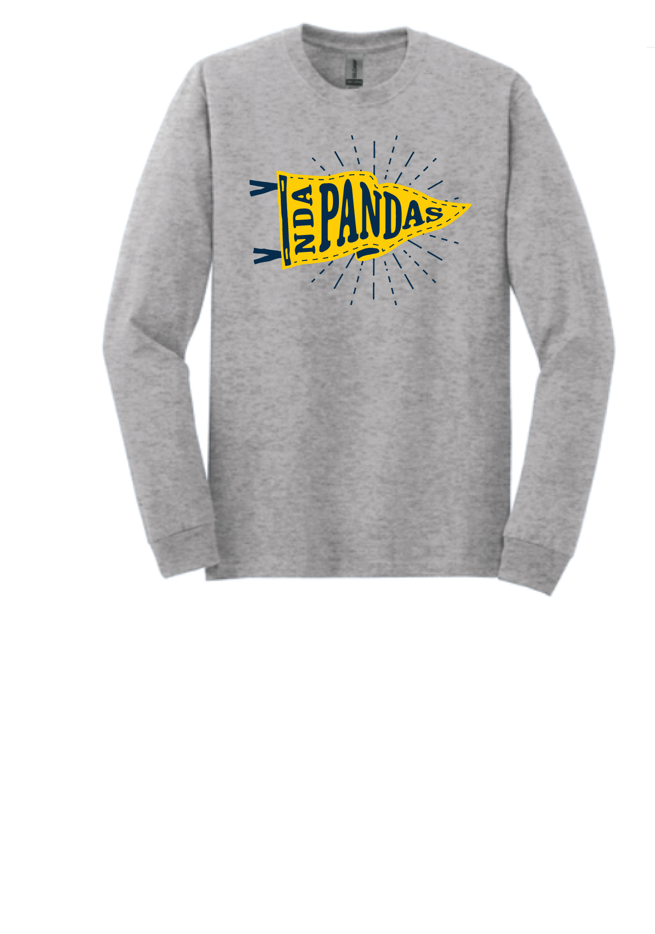 Long Sleeve Grey NDA Banner T-Shirt