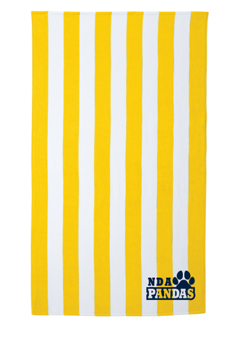 Yellow Striped Beach Towel