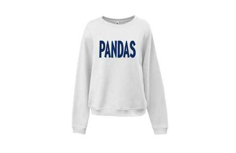 White Cord Crew Sweatshirt