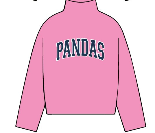 Pink Mock Neck Sweatshirt