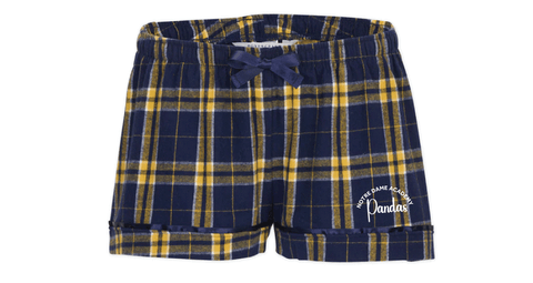 Blue/Gold Flannel Flannel Shorts