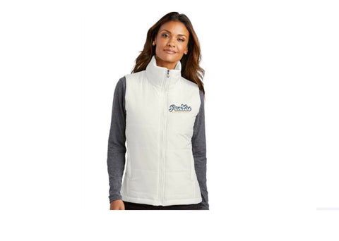 White Women's Puffer Vest