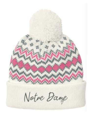 Pink Pom Pom Hat