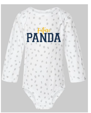 Future Panda Infant onesie